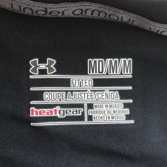 Under Armour Black fitted Lycra top.M - Picture 3 of 5